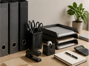 Classeurs, organiseurs, accessoires de bureau et matériel de bureautique disponibles chez Papeterie XL.